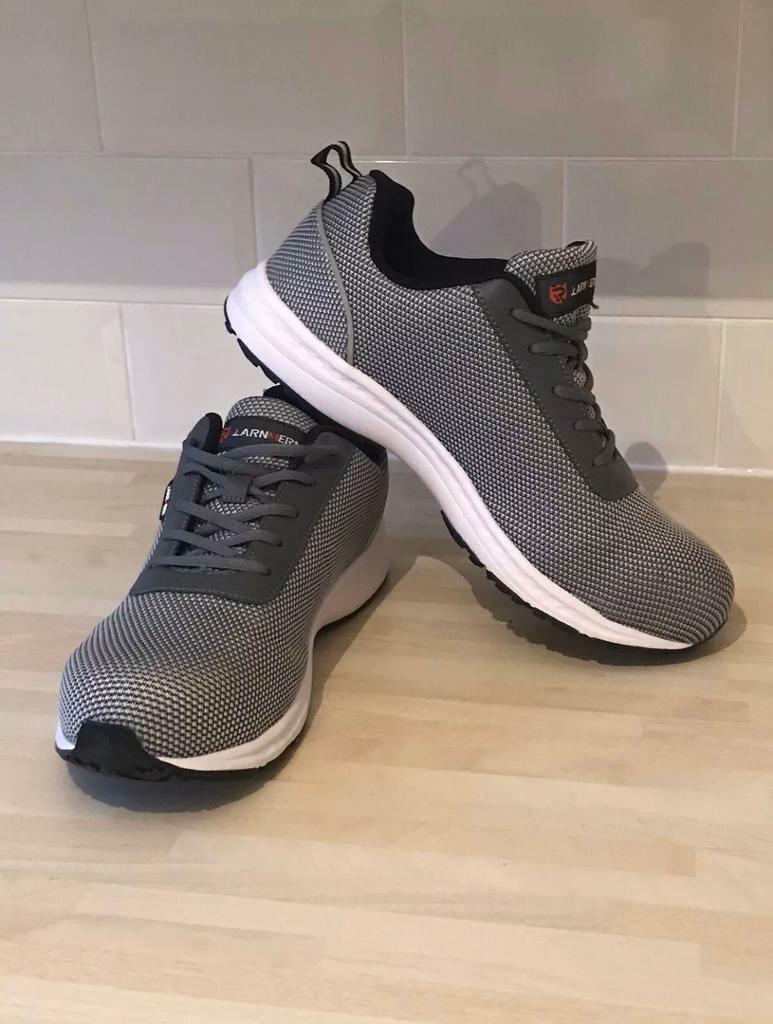 larnmern mens steel toe safety trainers